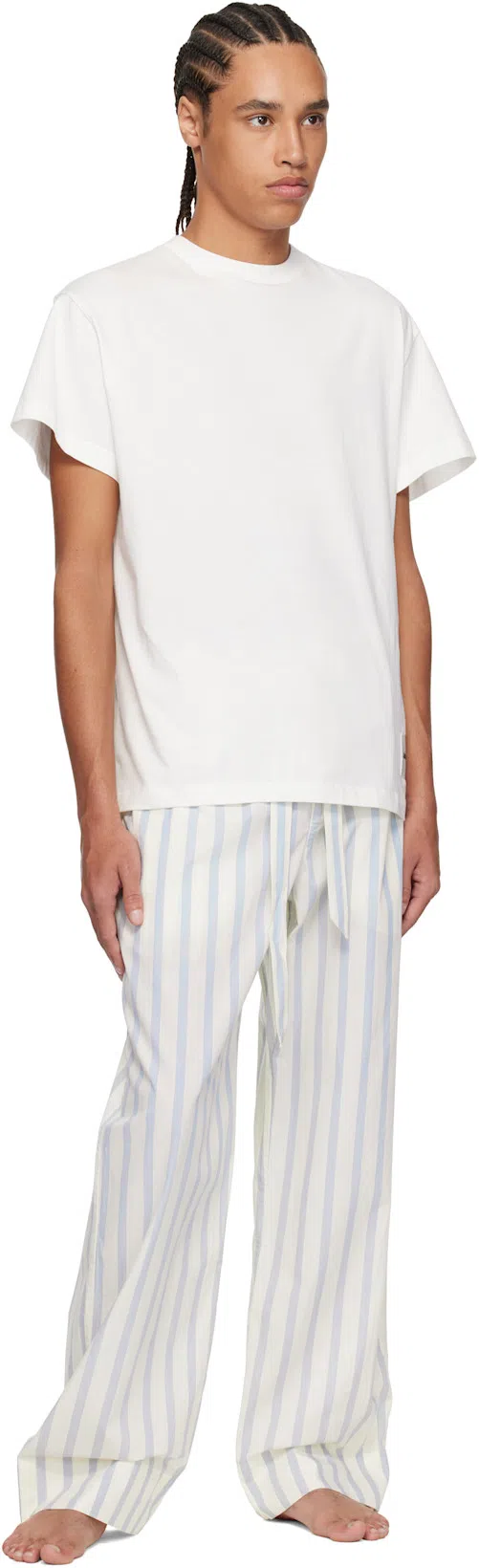 JIL SANDER Three-pack White Short-sleeved T-shirts In 100 White