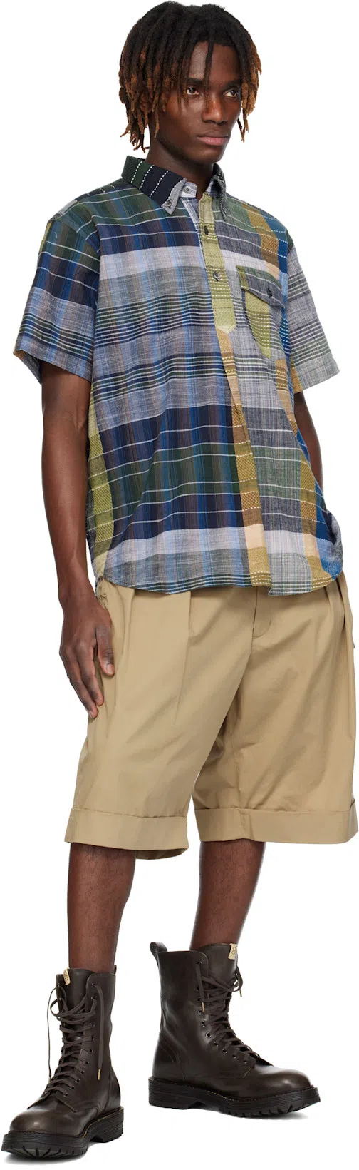 VISVIM Brown Gillespie Folk Boots In Dk.brown