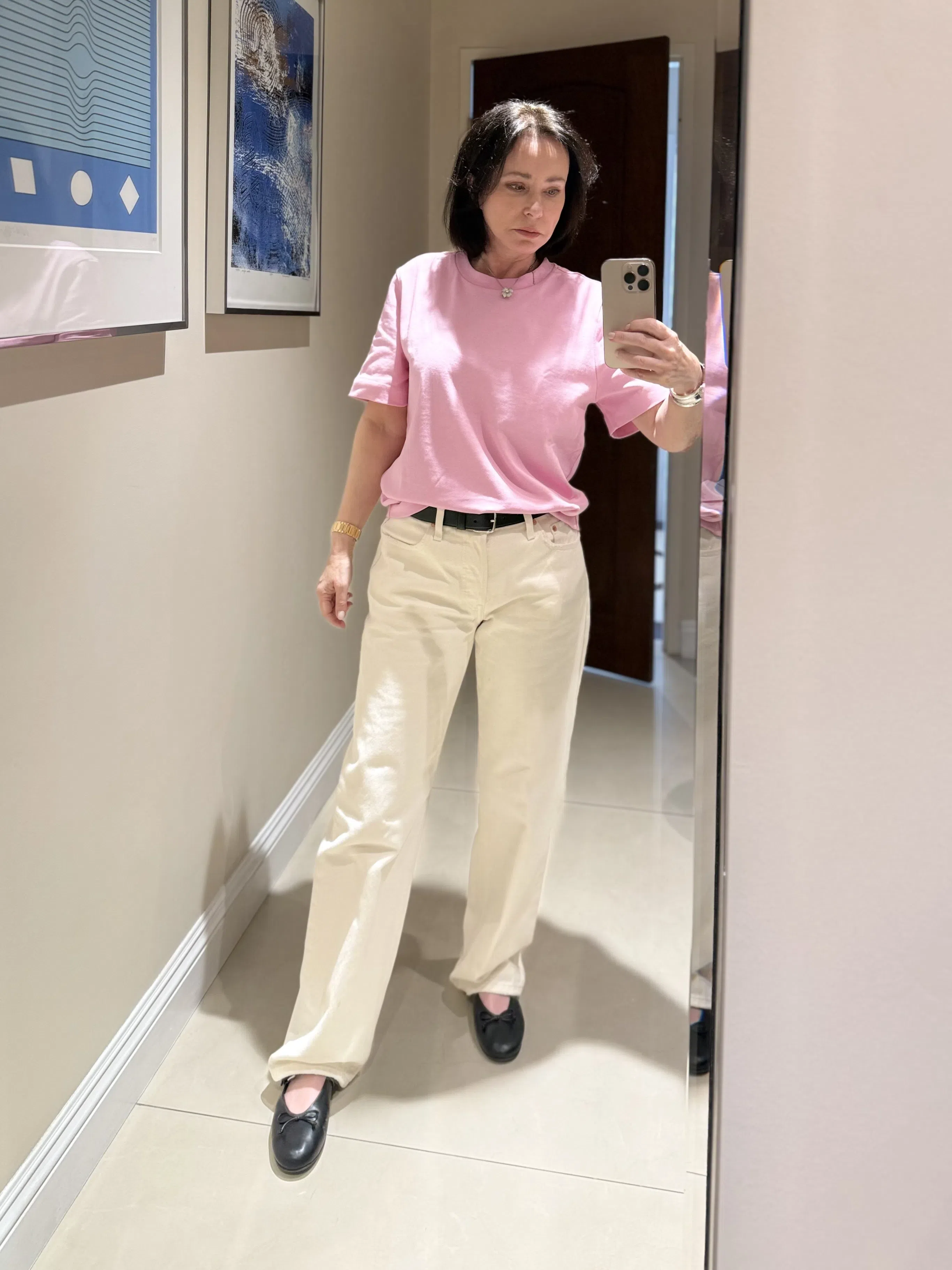 MIU MIU Leather Ballerinas With Bow Detail And Textured Finish In Black