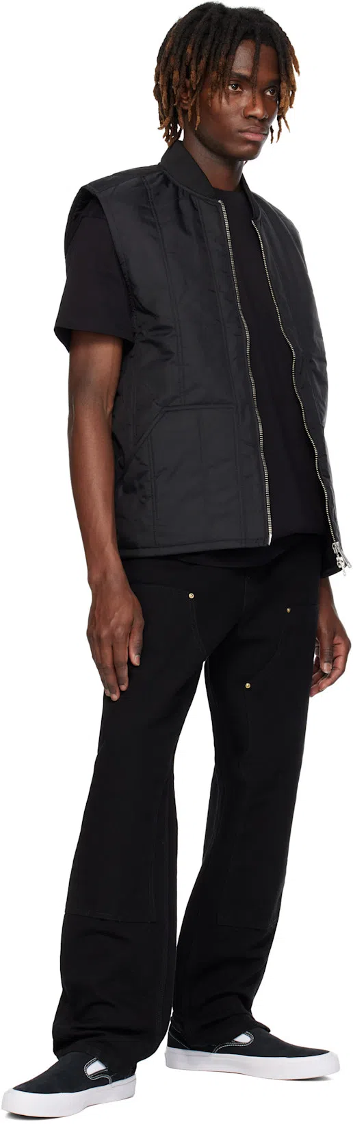 CARHARTT American Script Embroidered Logo T-shirt In Black