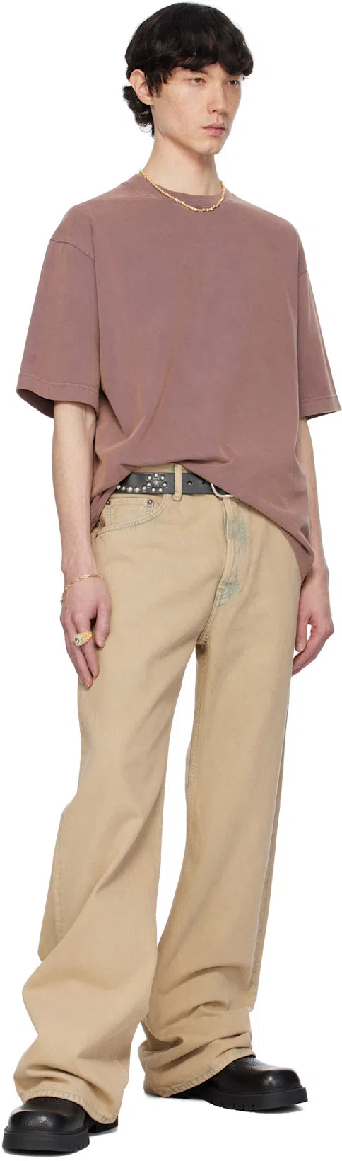ACNE STUDIOS 1991 Toj Straight Denim Jean In 14l Light Sand