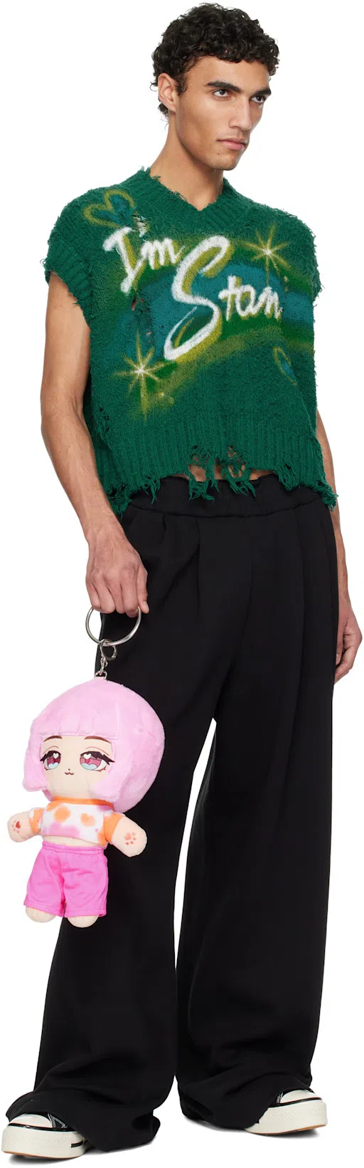 DRIES VAN NOTEN Wide-leg Trousers Back Pocket In Neutral