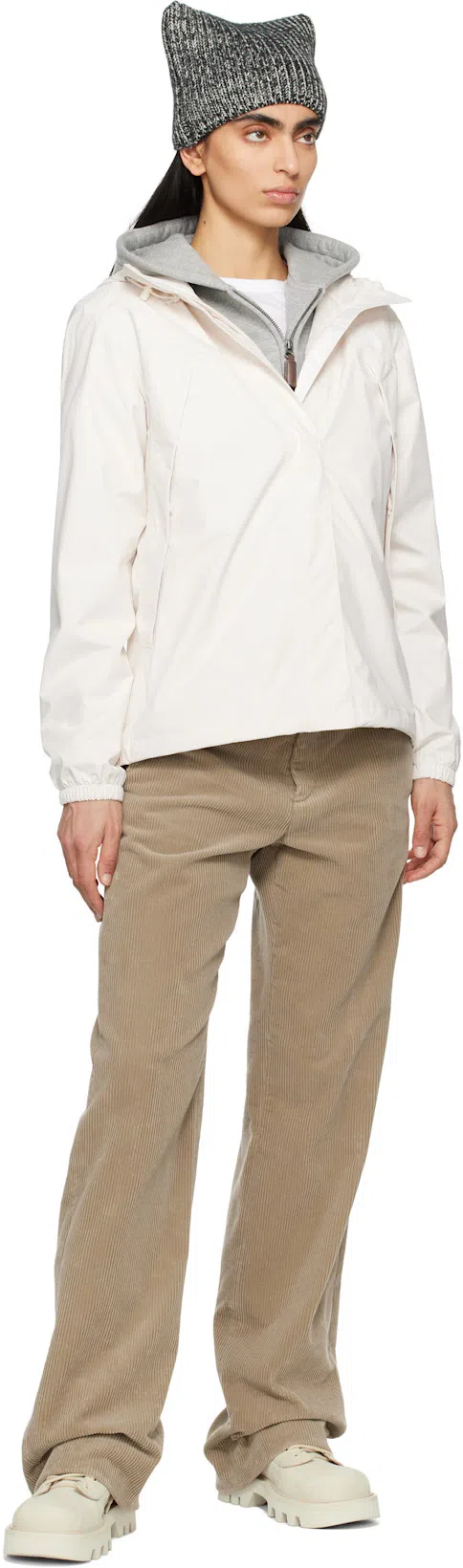 FAX COPY EXPRESS Gray Tight Fleece-lined Hoodie In Grey