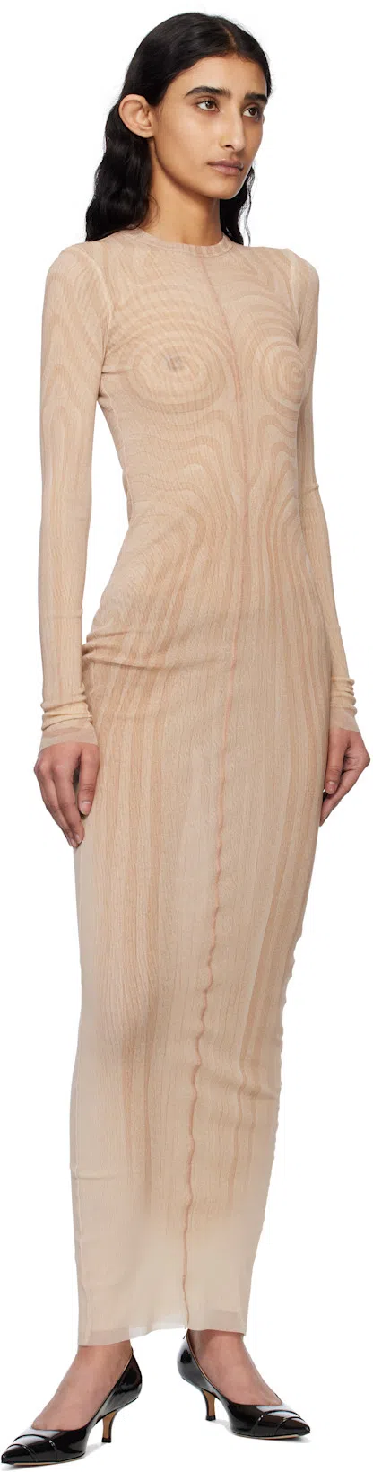 JEAN PAUL GAULTIER Pink 'the Long Spirale' Maxi Dress In 2026-palepink/dustyp