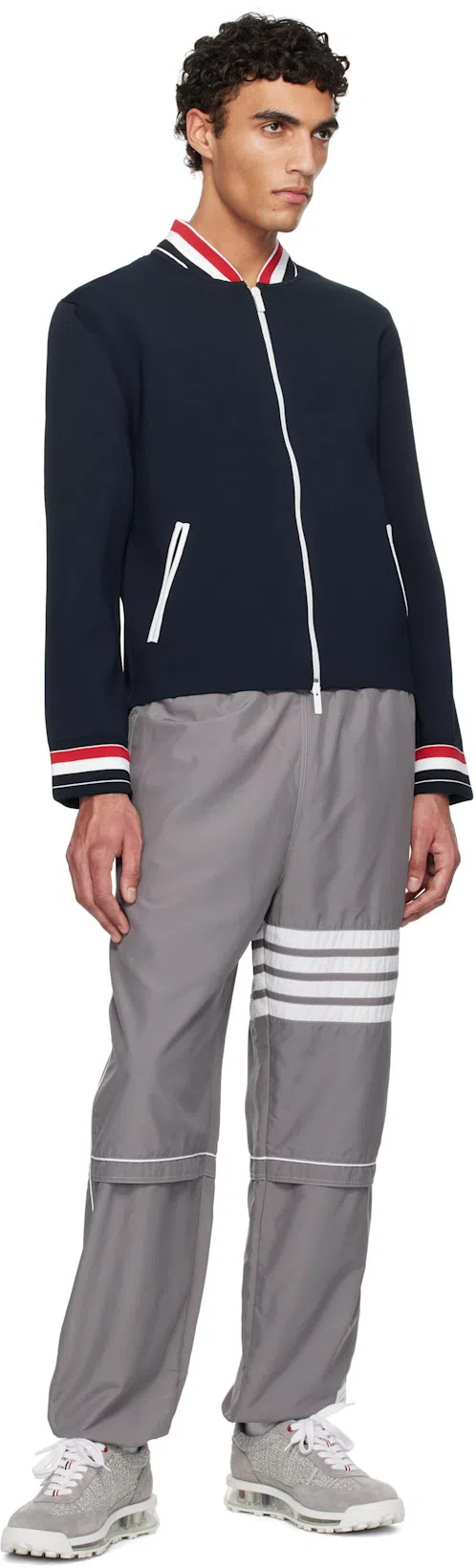 THOM BROWNE White Medium Weight Cotton Jersey T-shirt