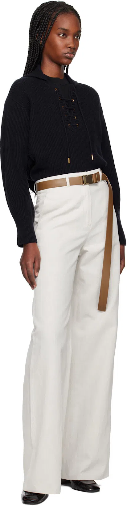 TOTÊME Toteme The Block Heel Croc Embossed Loafer In Dark Brown