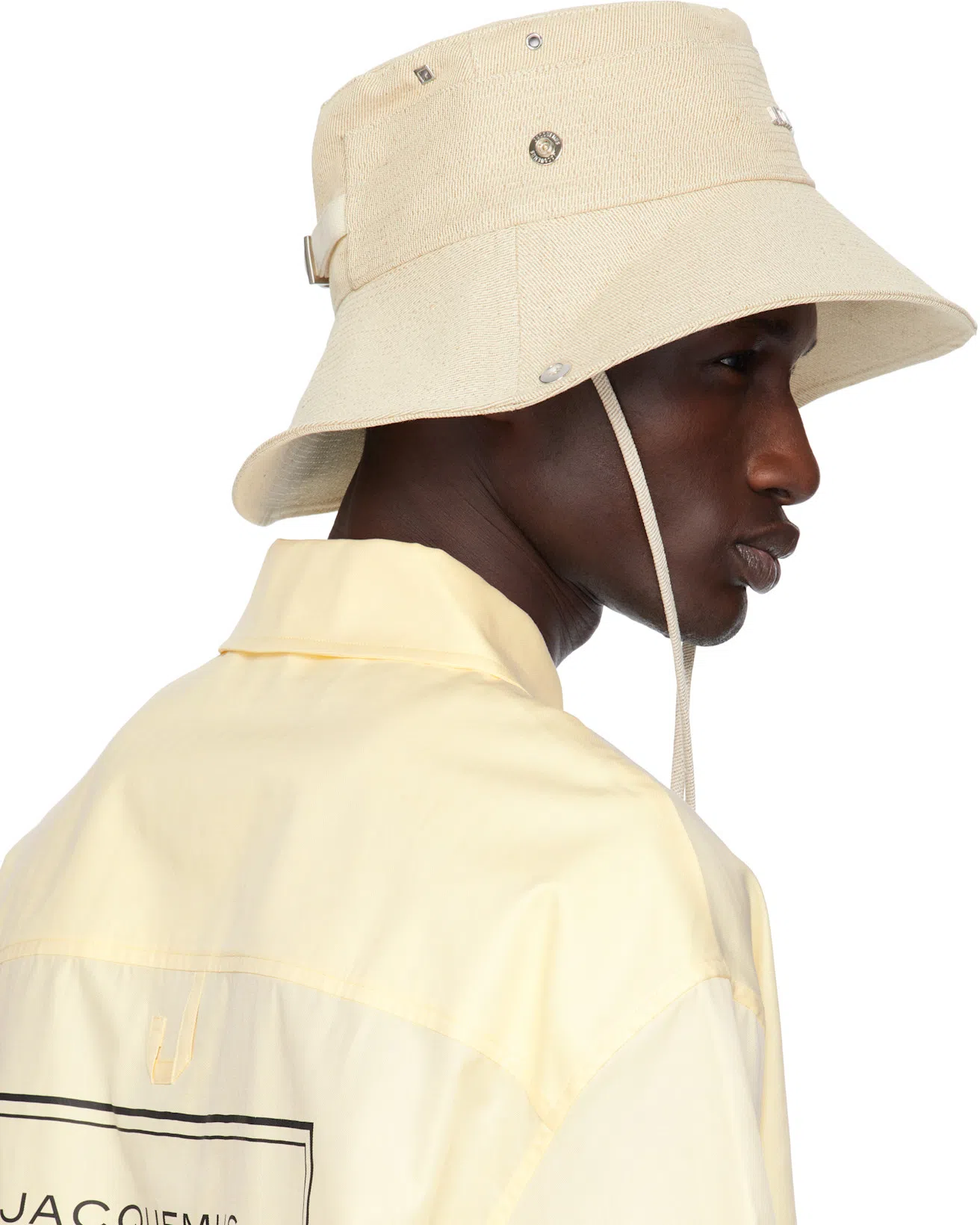 JACQUEMUS Denim Trousers Featuring Belt Loops In Blue