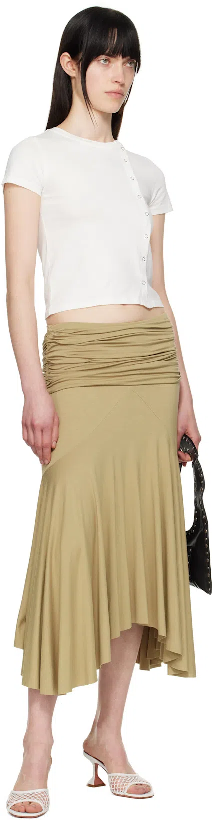 AMINA MUADDI Lupita Net 70 Sandals In White