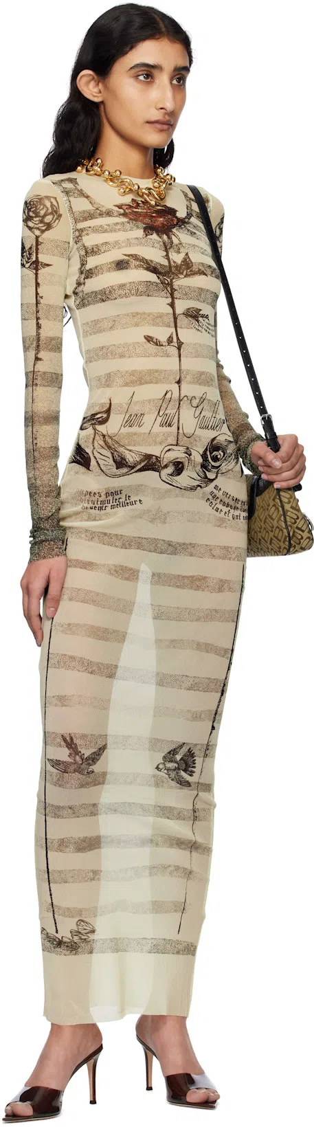 GIANVITO ROSSI Brown Elle 85 Heeled Sandals In Blue