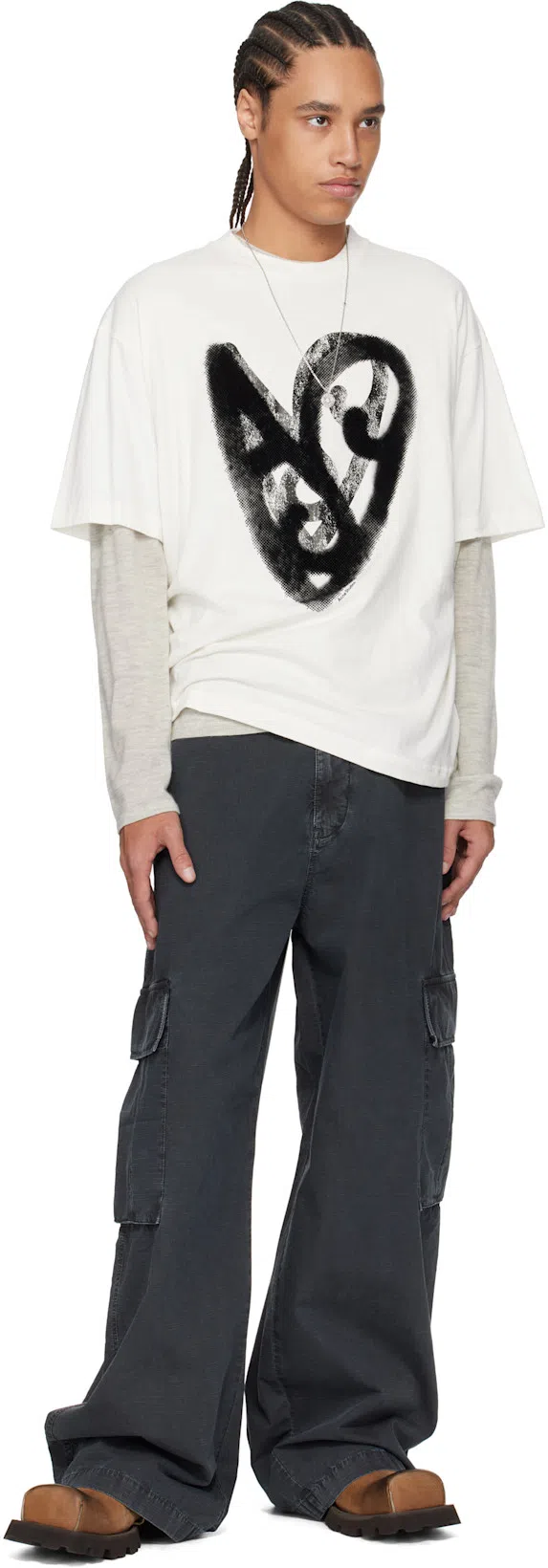 ACNE STUDIOS Printed T-shirt In White