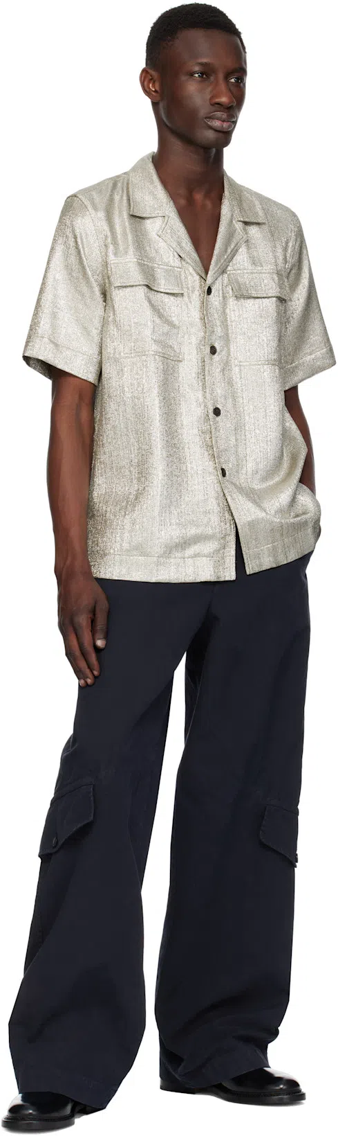 DRIES VAN NOTEN Black Leather Derbys