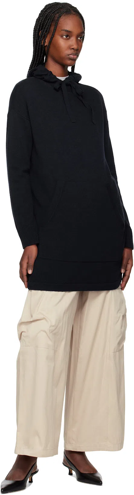 AEYDE Uma Studded Leather Mary Jane Ballet Flats In Black