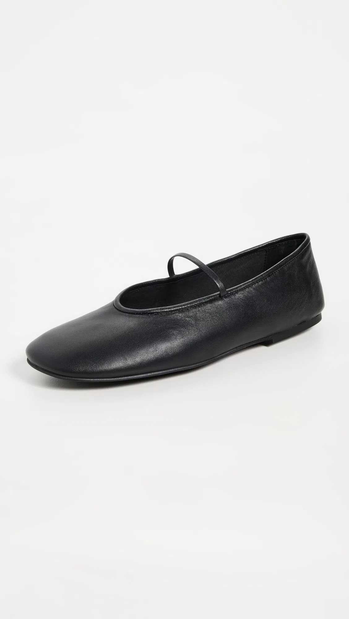 TONY BIANCO Martinez Flat In Black Nappa