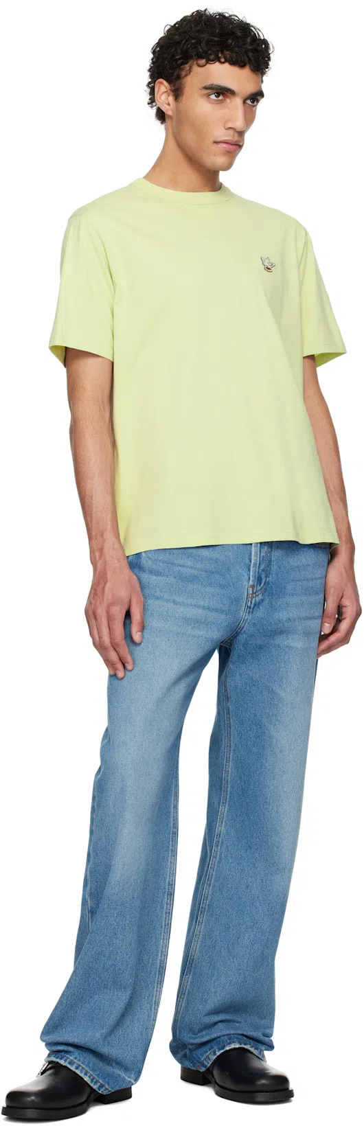 JACQUEMUS Denim Trousers Featuring Belt Loops In Blue