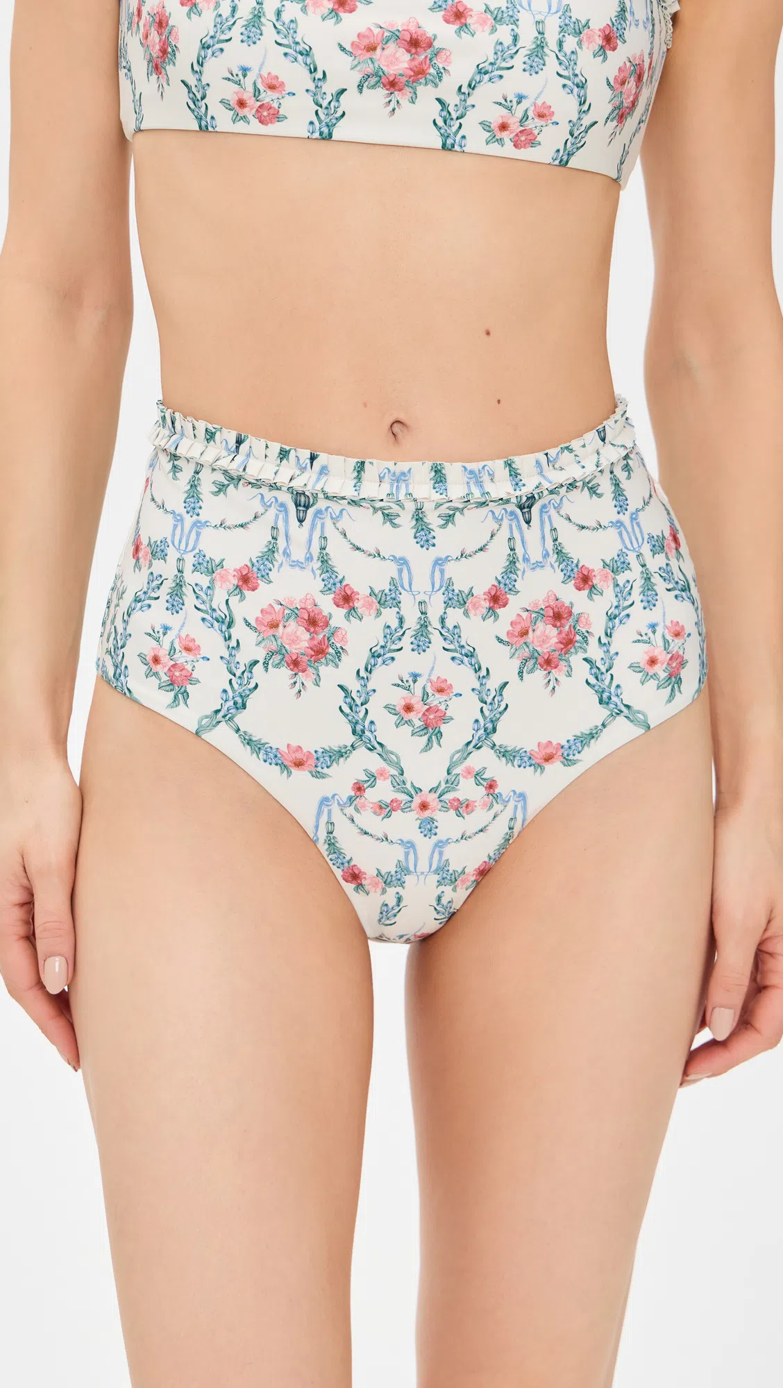 AGUA BY AGUA BENDITA Nopal Mosqueta Printed Bikini Bottoms In Floral