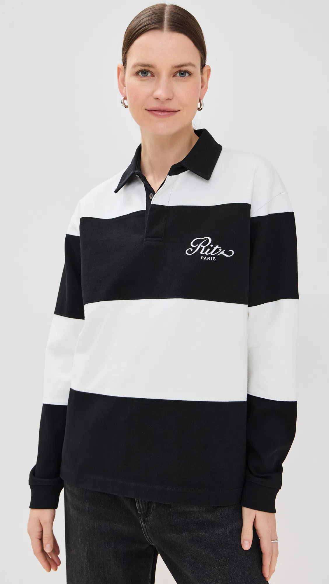 TONY BIANCO Martinez Flat In Black Nappa