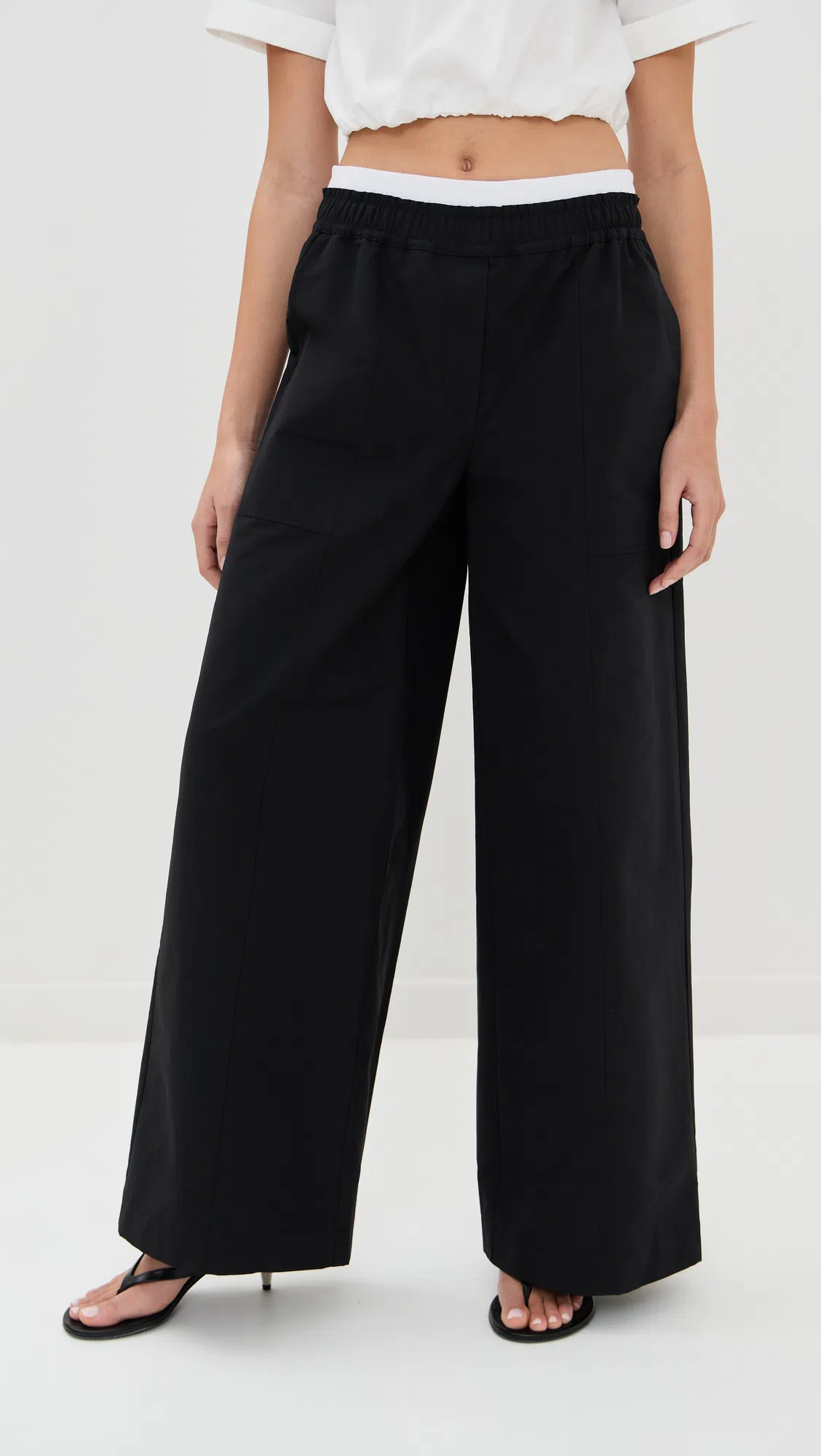 SIMKHAI Sydney Raffia Monogram Slide Sandals In Natural