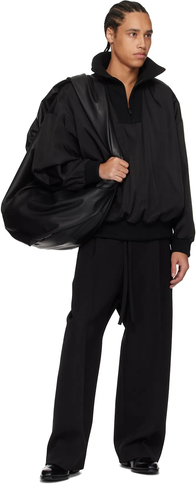 TOM FORD Edgar Polished Leather Chelsea Boots In Black