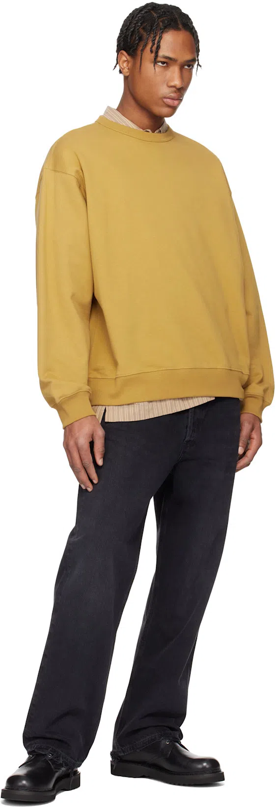 AGOLDE Straight Leg Jeans Belt Loops In Black