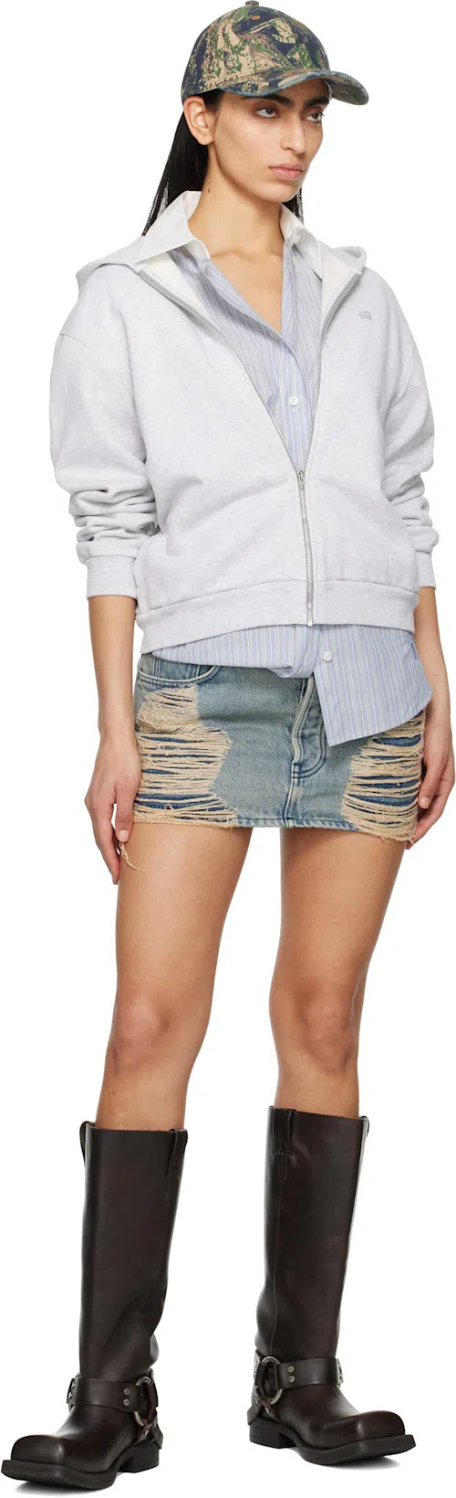 ACNE STUDIOS Women's Denim Mini Skirt In Blue