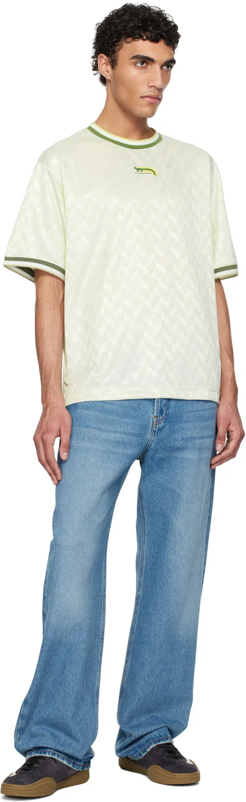 JACQUEMUS Denim Trousers Featuring Belt Loops In Blue