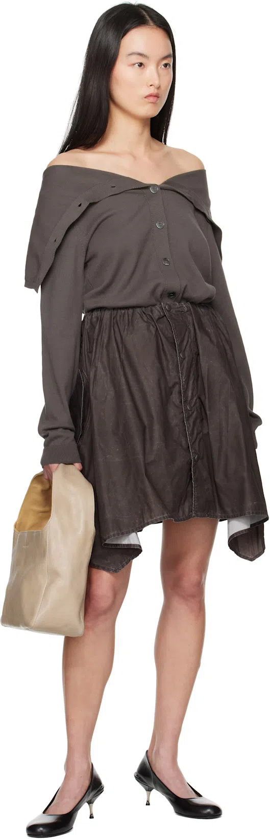 OUR LEGACY Black Declined Heels In True Dye Black