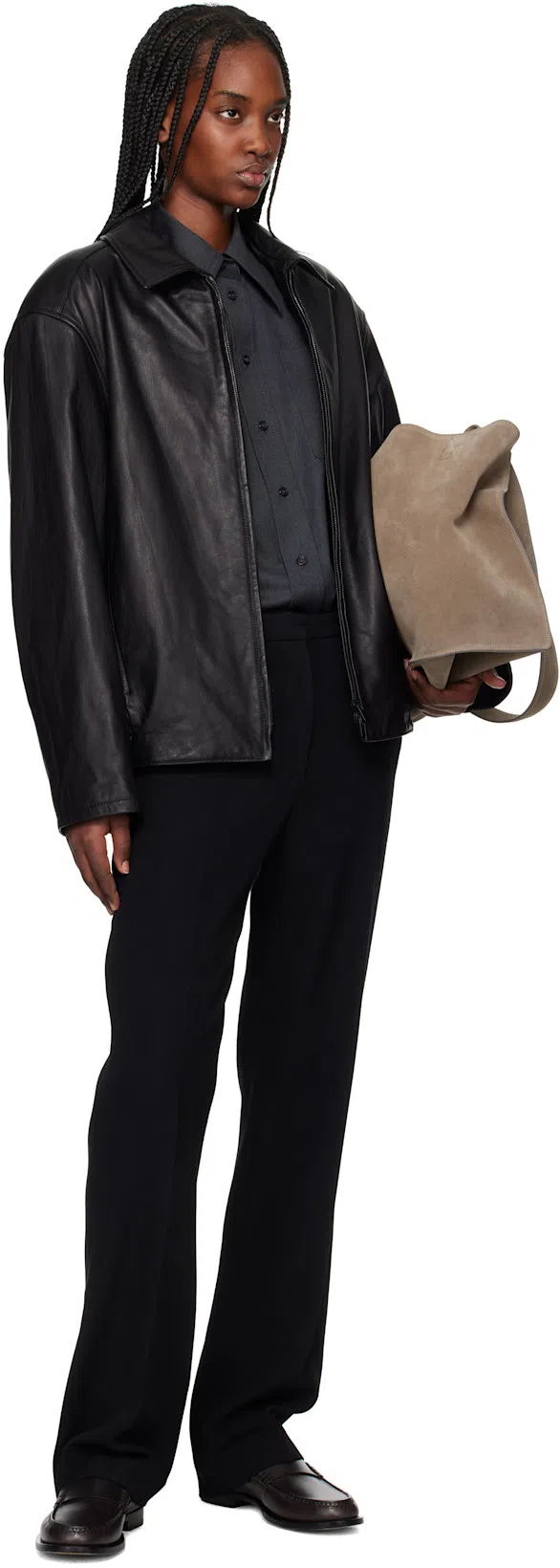 FEAR OF GOD Black Rider Leather Jacket