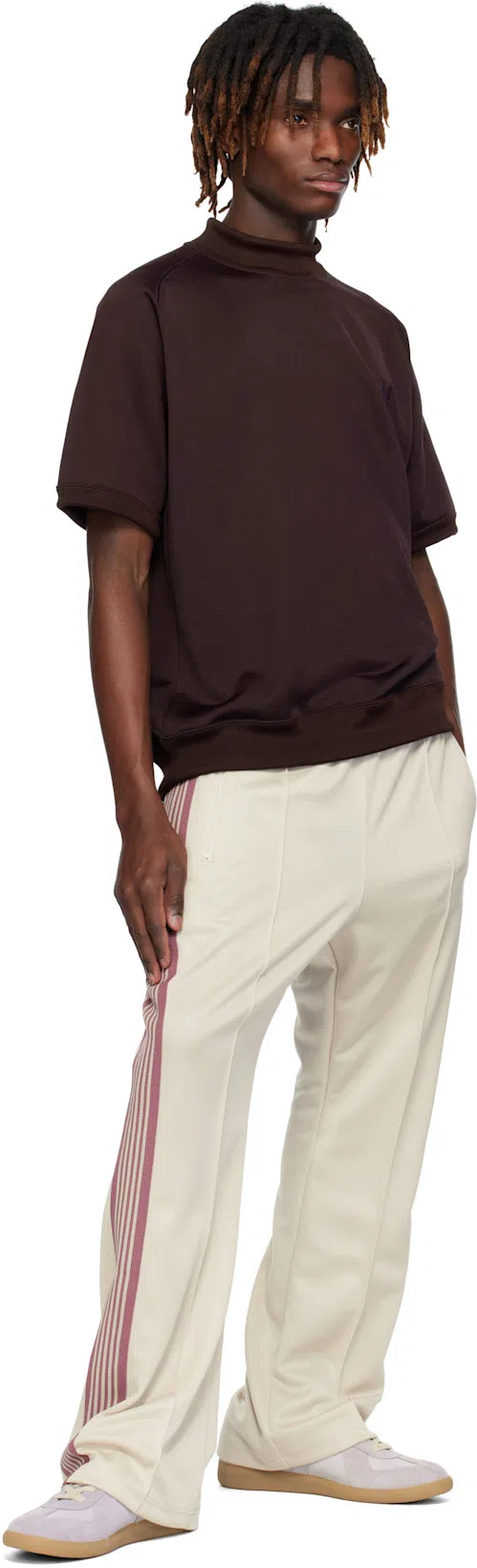 MAISON MARGIELA Leather Replica Sneakers In Purple