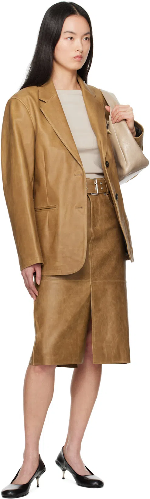 OUR LEGACY Black Declined Heels In True Dye Black