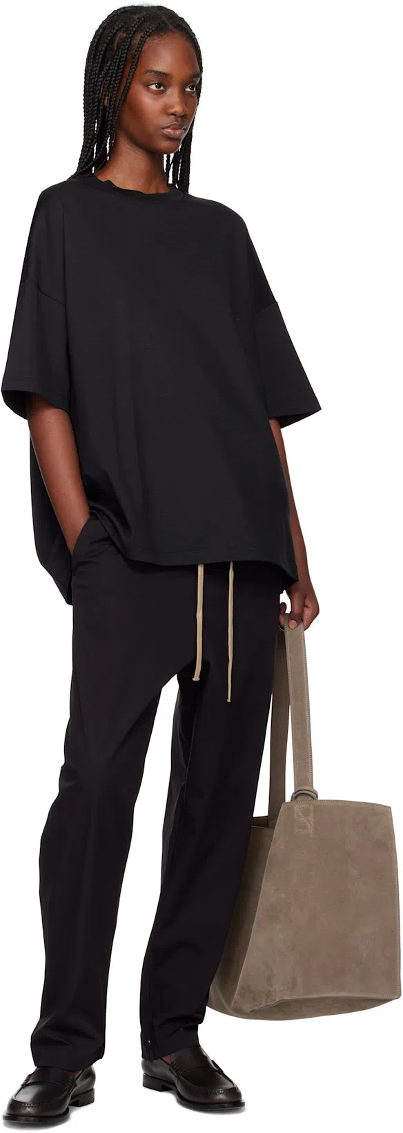 FEAR OF GOD Black Milano Short Sleeve T-shirt