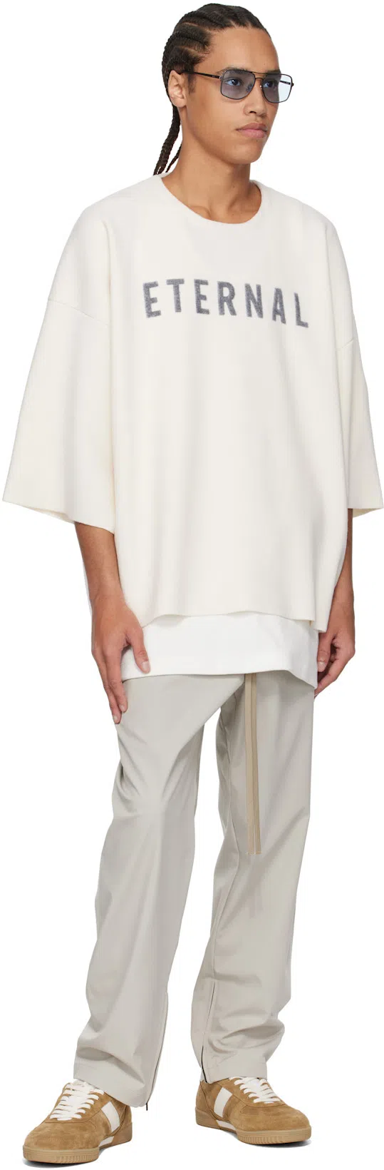 FEAR OF GOD Eternal Crewneck T-shirt In Grey