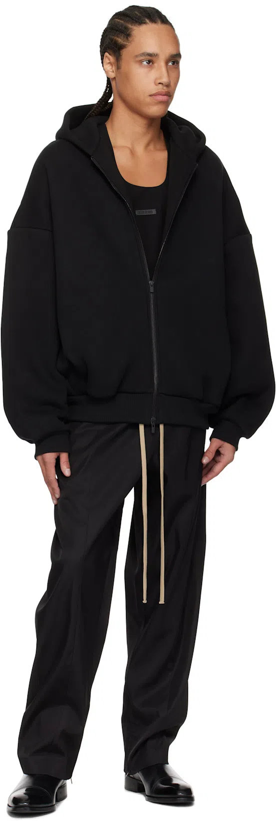 FEAR OF GOD Black Nylon And Cotton Jogging Trousers