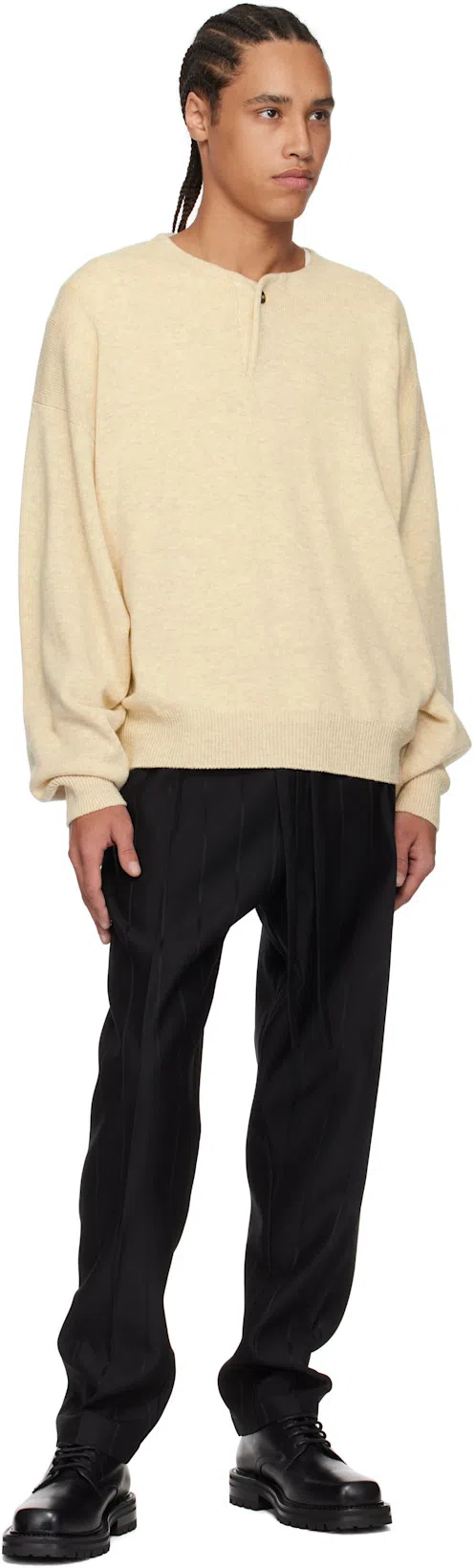 DRIES VAN NOTEN Black Leather Derbys