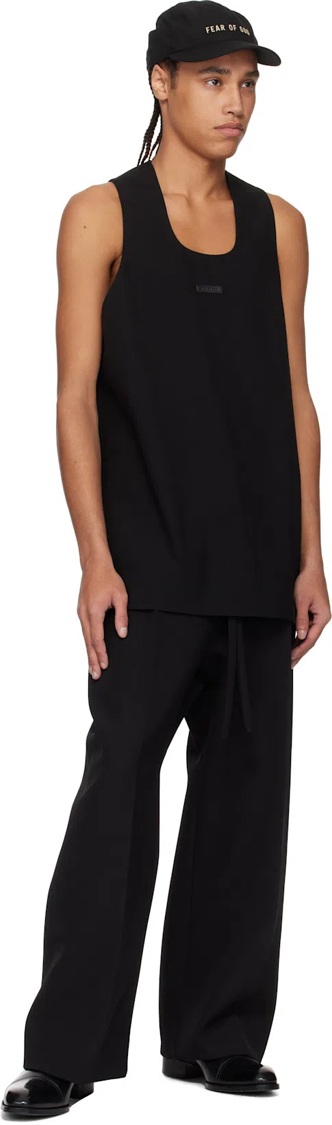 TOM FORD Edgar Polished Leather Chelsea Boots In Black