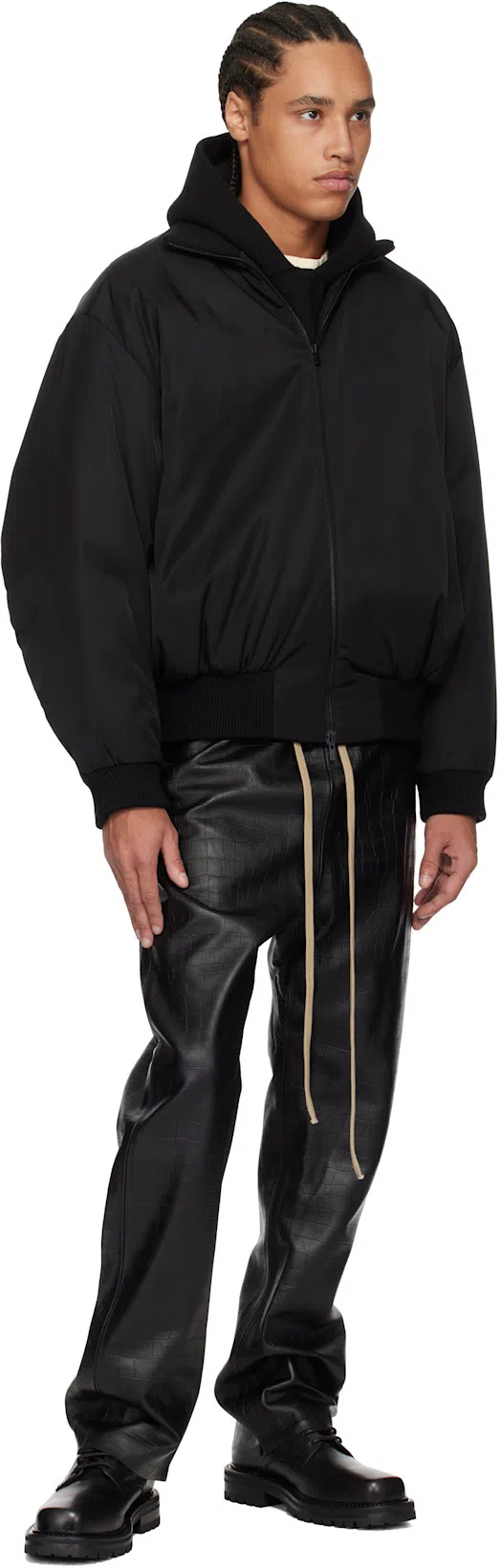 FEAR OF GOD Black Zipped Jacket