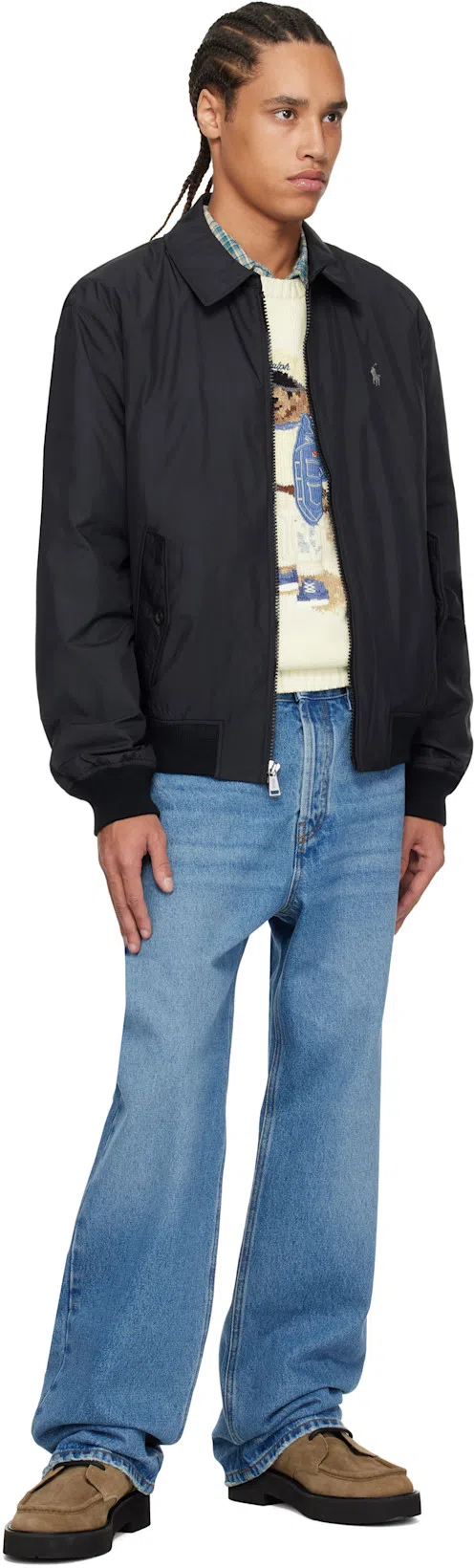 JACQUEMUS Denim Trousers Featuring Belt Loops In Blue