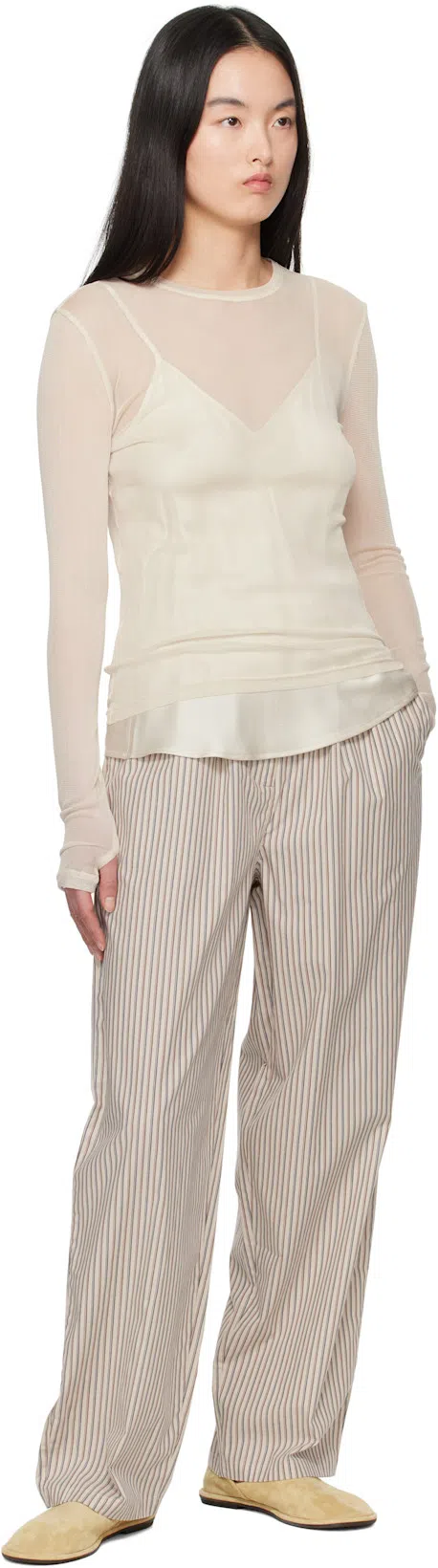 THE ROW Canal Flat In Taupe