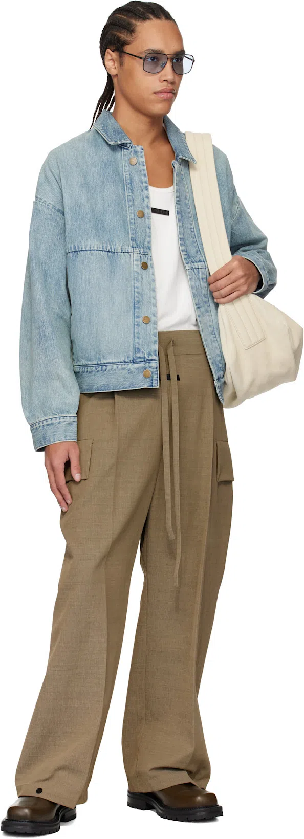 FEAR OF GOD Light Blue Denim Trucker Jacket