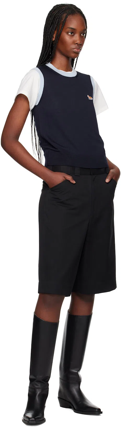 PROENZA SCHOULER Bronco Leather Tall Boots In Black