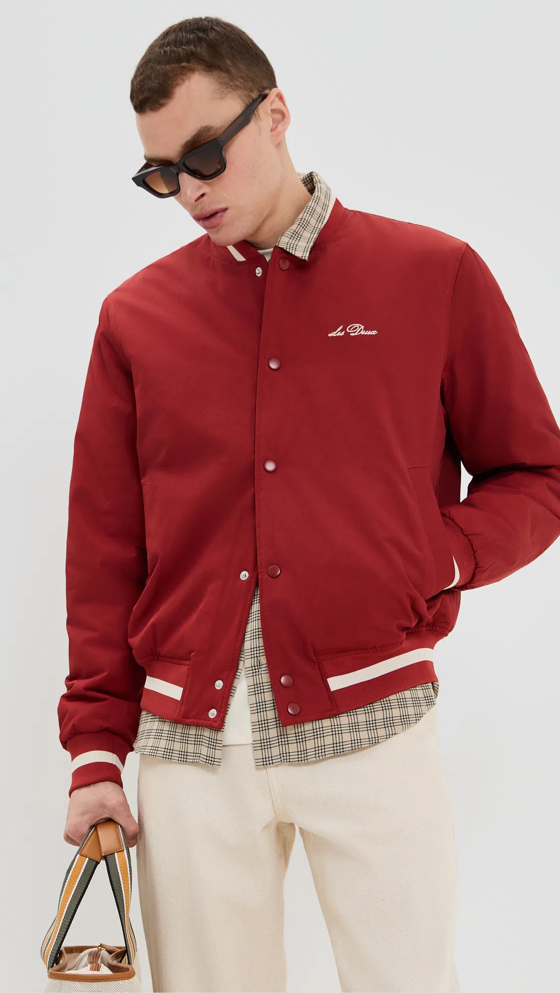 ACNE STUDIOS Bars Low Suede-trimmed Leather Sneakers In White