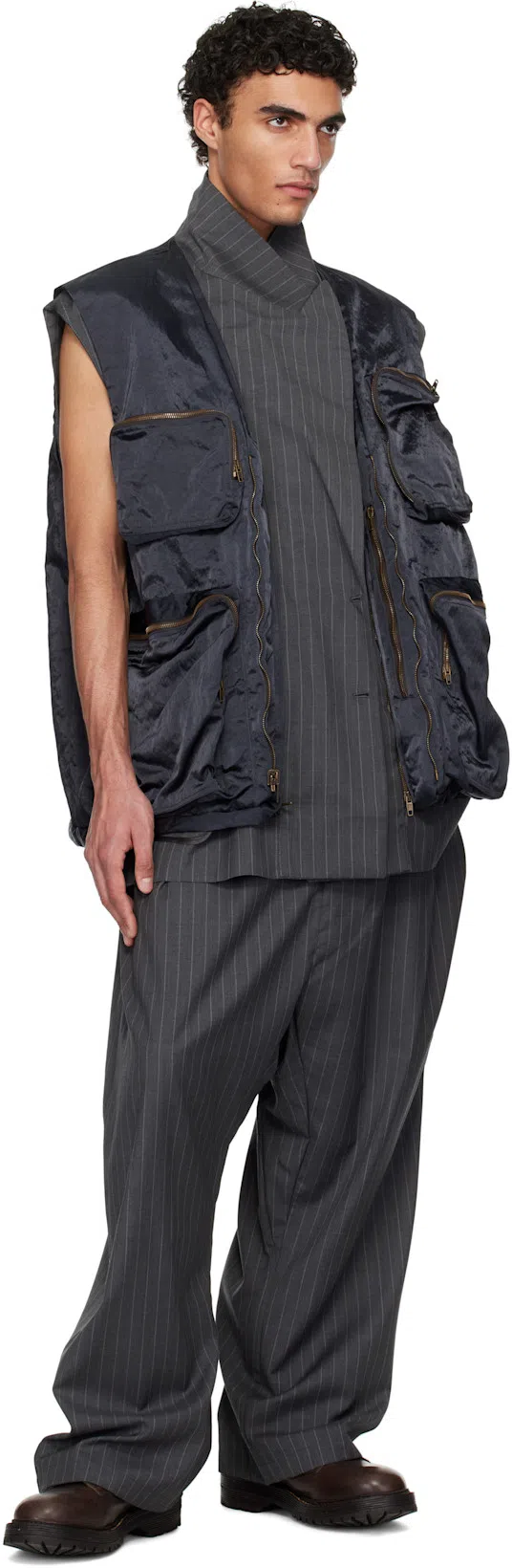 VISVIM Brown Gillespie Folk Boots In Dk.brown