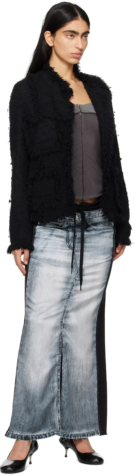 OUR LEGACY Black Declined Heels In True Dye Black