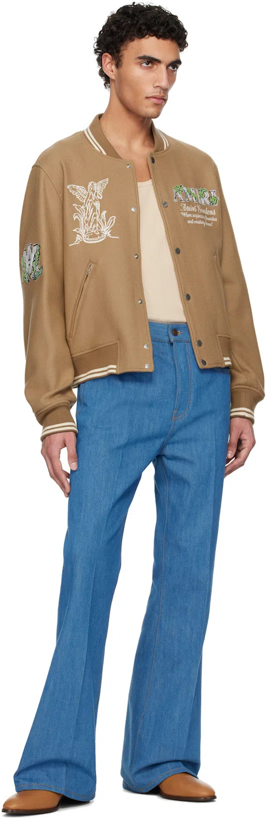 VALENTINO GARAVANI Tan Pat Boots In Qsn Roasted Pecan