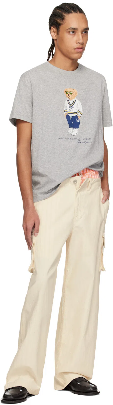 OUR LEGACY Off-white Mount Cargo Pants In Ecru Canal Stripe