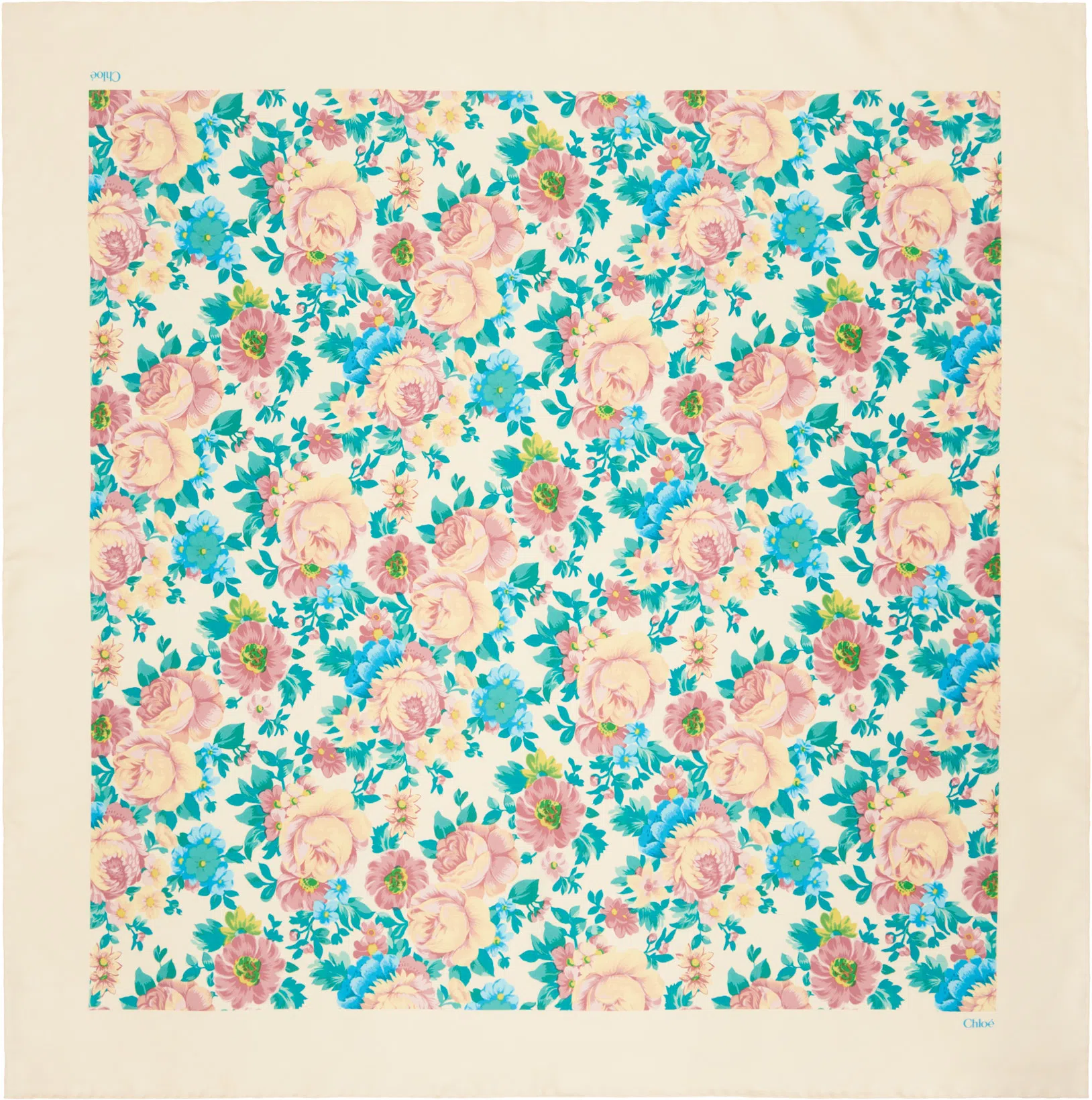 CHLOÉ Women Silk Crop Top In White