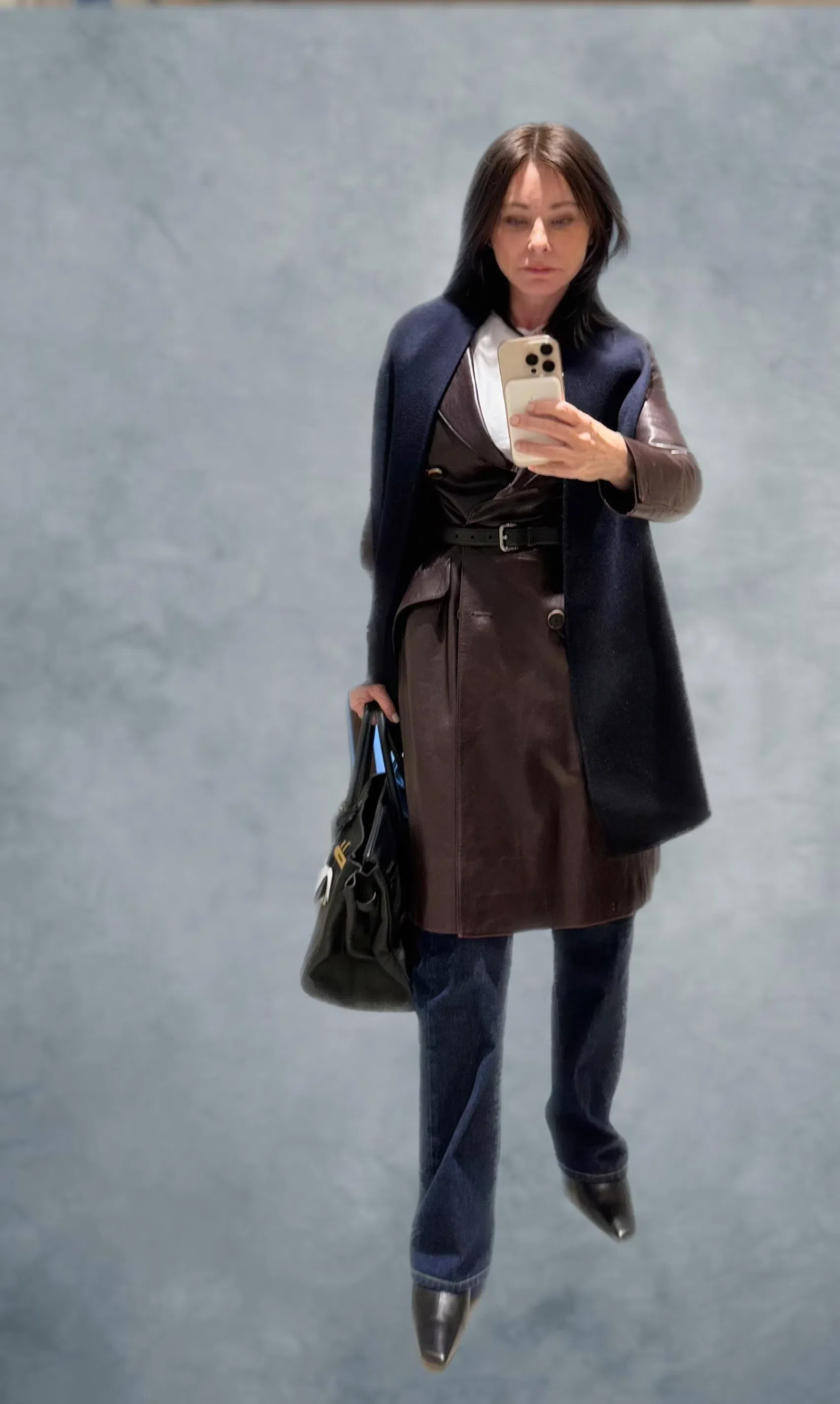 PRE-OWNED HERMES Pre-owned  Hermes Birkin 30 Handbag Black Togo With Palladium Hardware In Noir