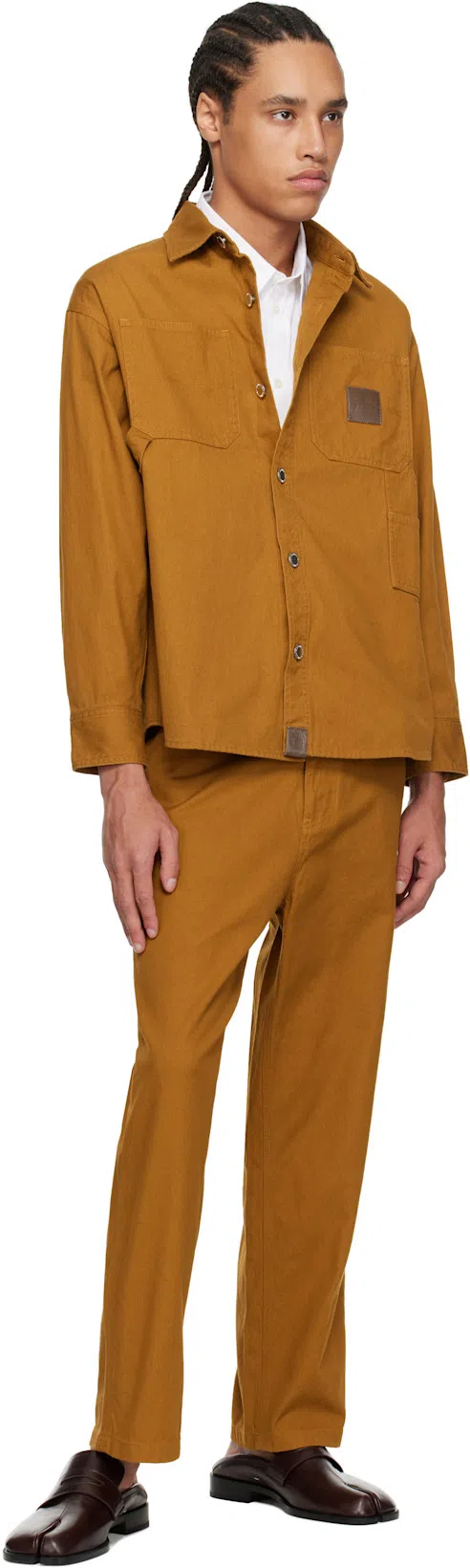 MAISON MARGIELA Burgundy Tabi City Loafer Mules In T5079 Vineyard Wine