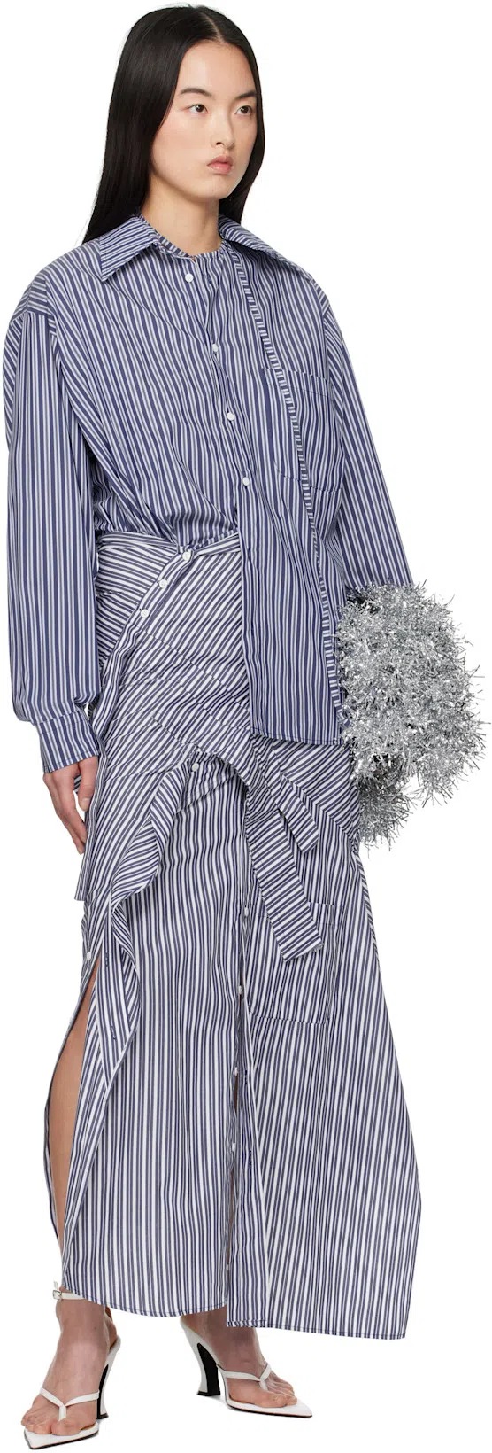 DOUBLET Silver Cheerleading Pompon Bag