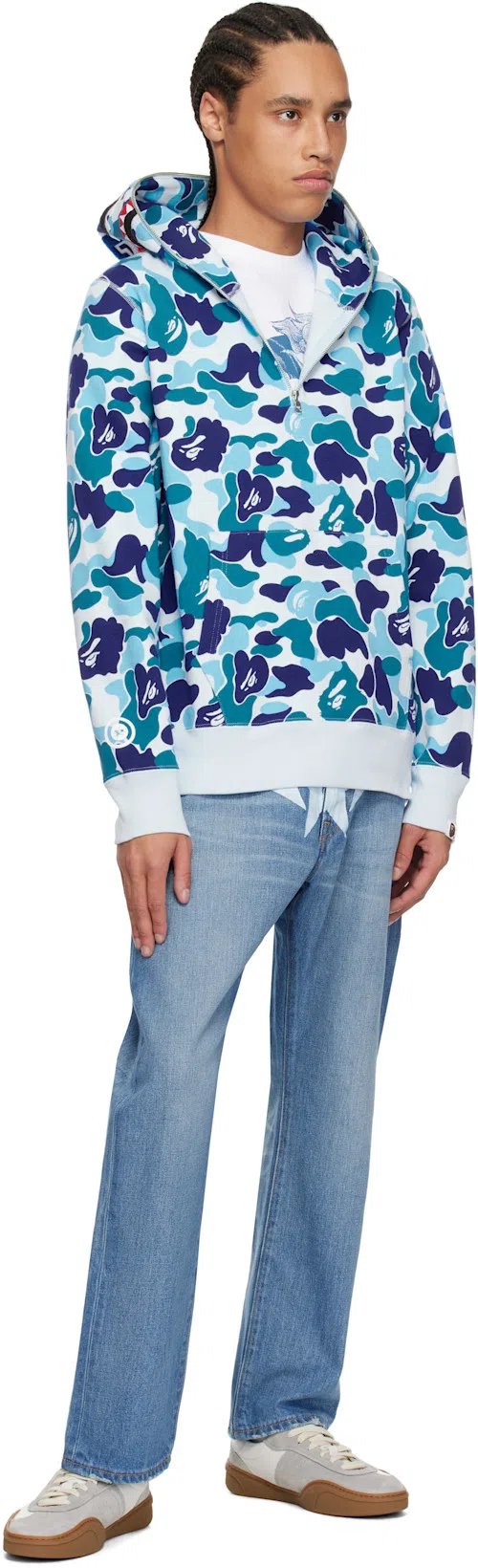 ACNE STUDIOS Bars Low Suede-trimmed Leather Sneakers In White