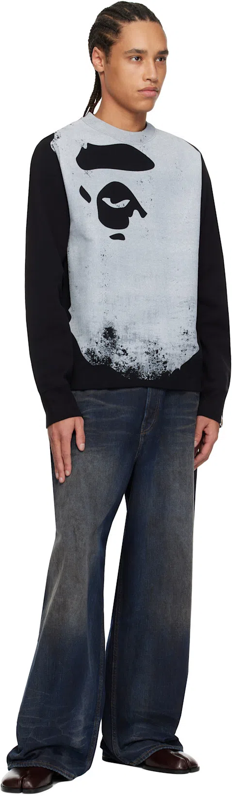 MAISON MARGIELA Burgundy Tabi City Loafer Mules In T5079 Vineyard Wine